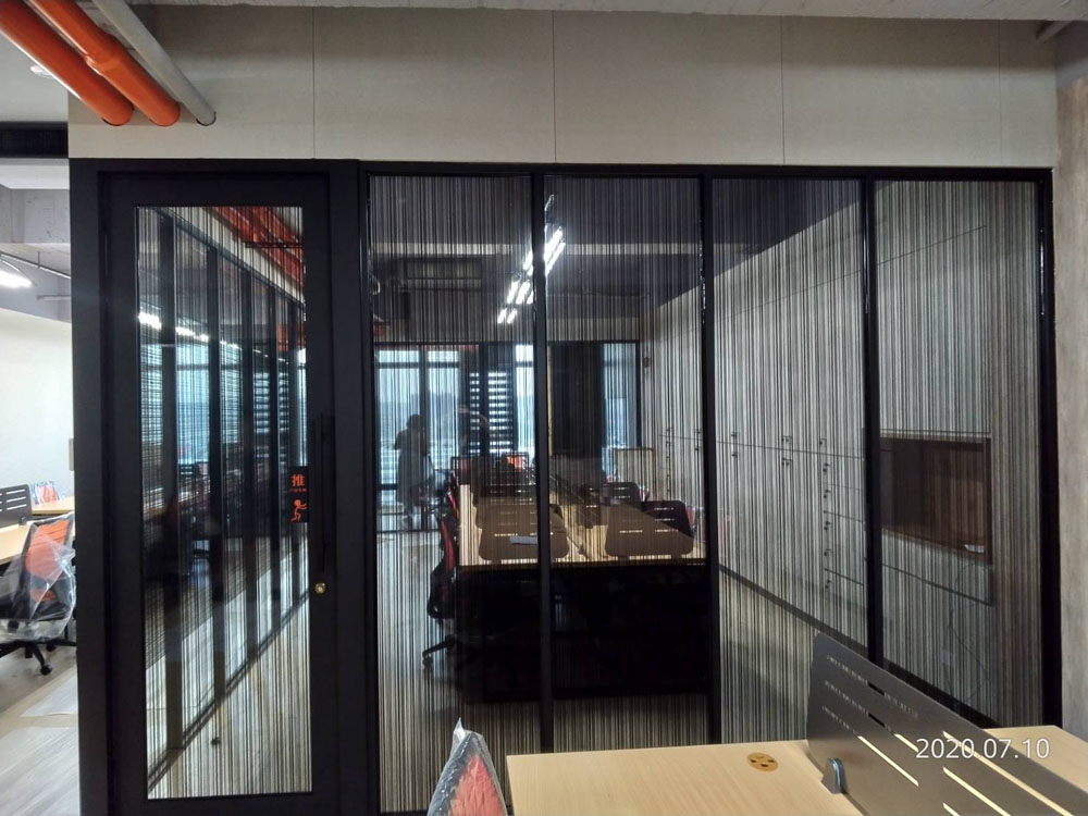 玻璃貼紙-黑條砂