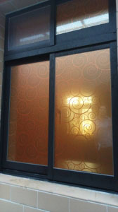 玻璃貼紙-居家玫瑰金系列